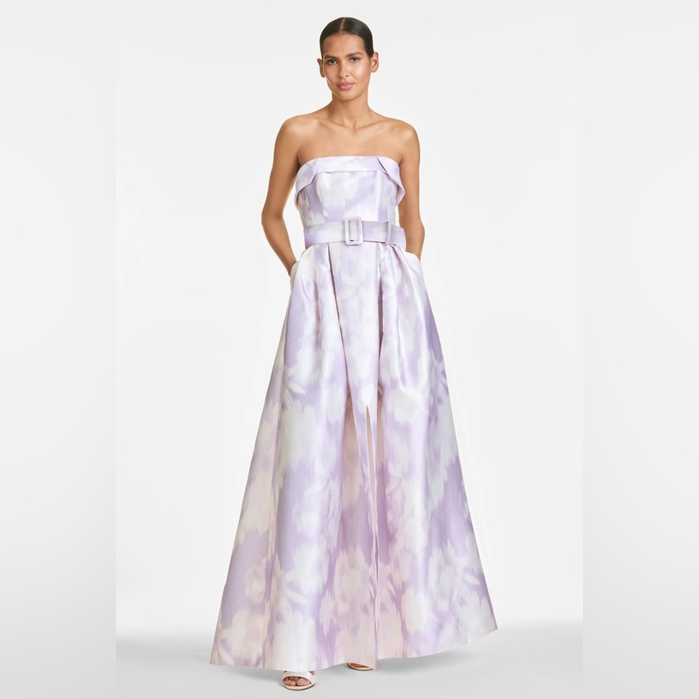 Sachin + Babi Brielle Ikat Floral Strapless Gown-‎ NWT